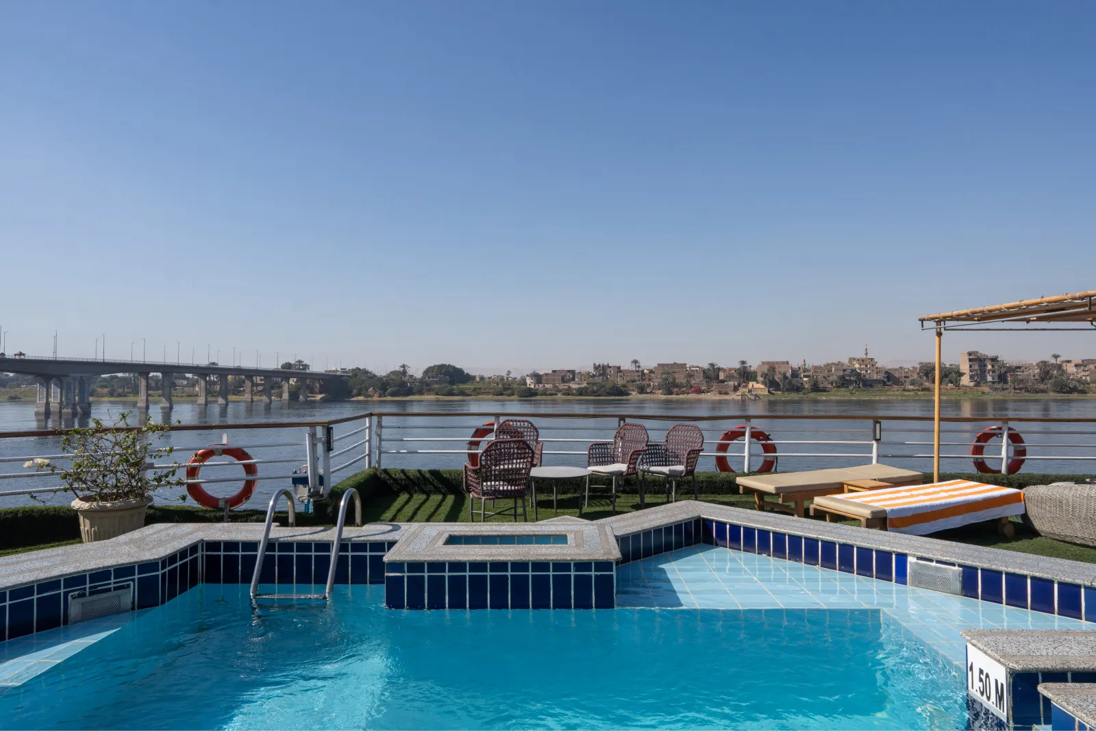 Sun deck of the Nile Excellence Nile Cruise Nile cruise